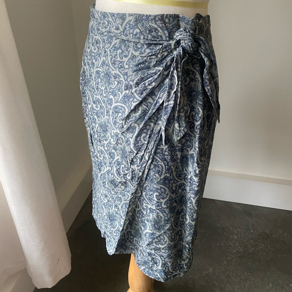Silk Paisley Skirt